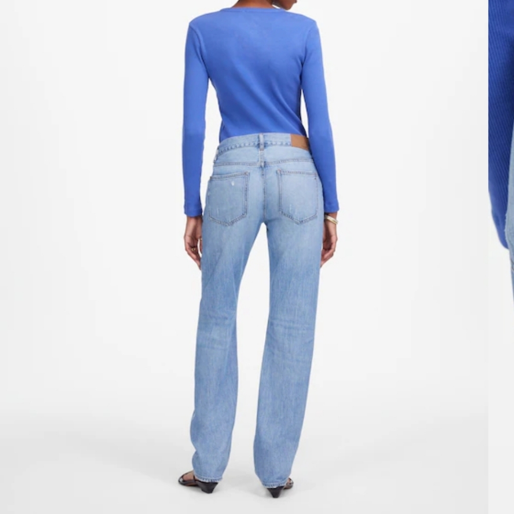 Madewell The Dean Easy Straight Jean in Northridge Wash: Airy Denim Edition - Picture 3 of 14